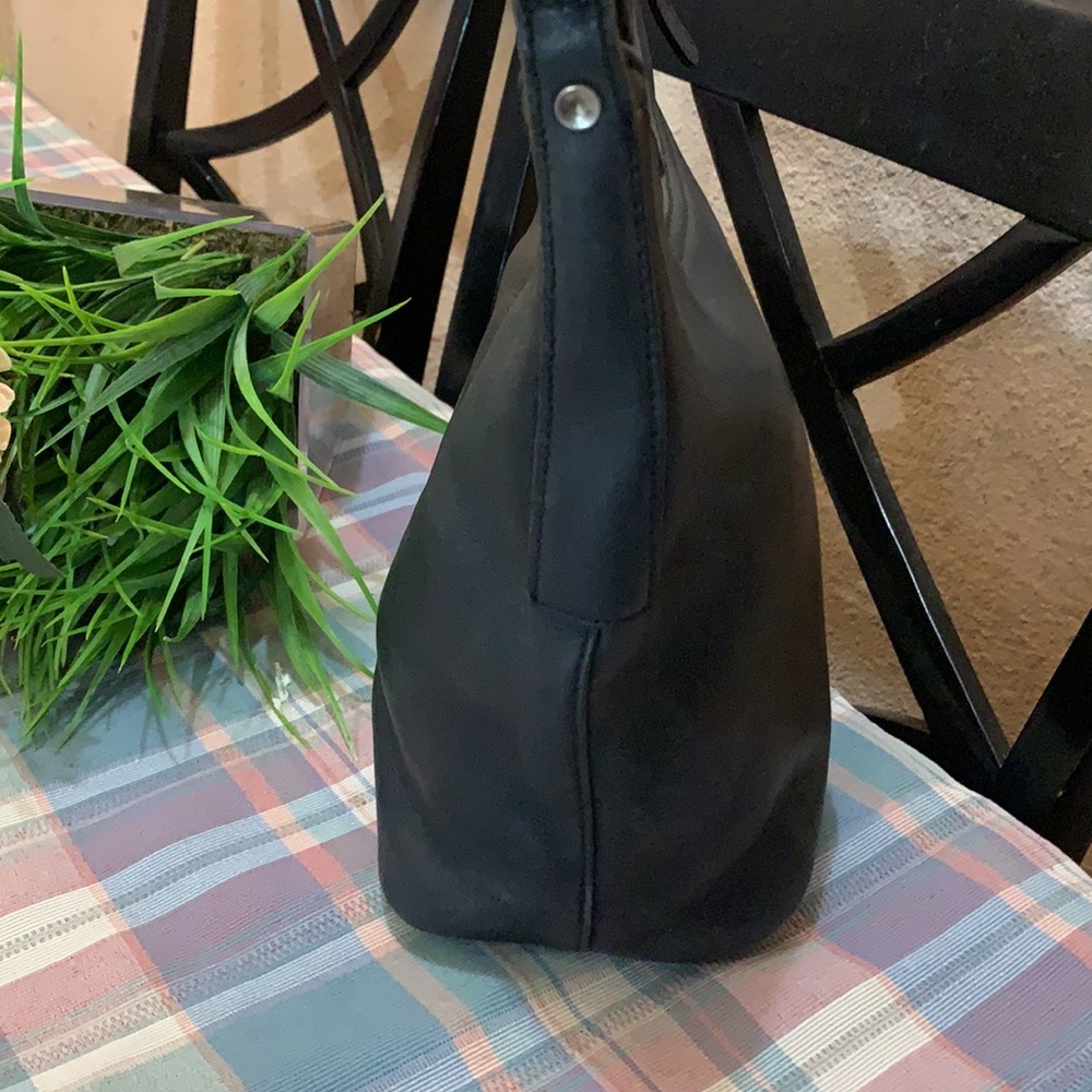 Coach Black Leather Hobo Shoulder Bag - Picture 3 of 9